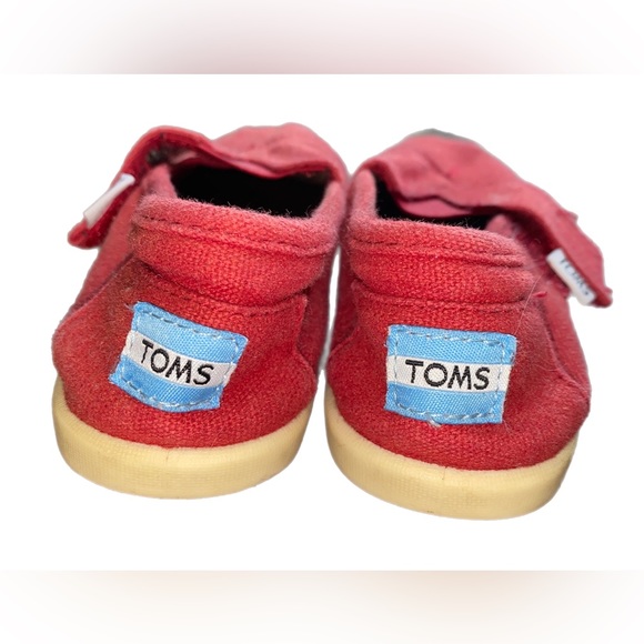 Toms Other - TOMS red children’s shoes size 10